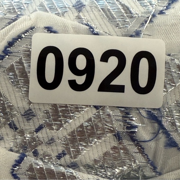 Eliya The Label Elevation Mini Dress XS Metallic Silver Blue One Shoulder Glam - Picture 11 of 11